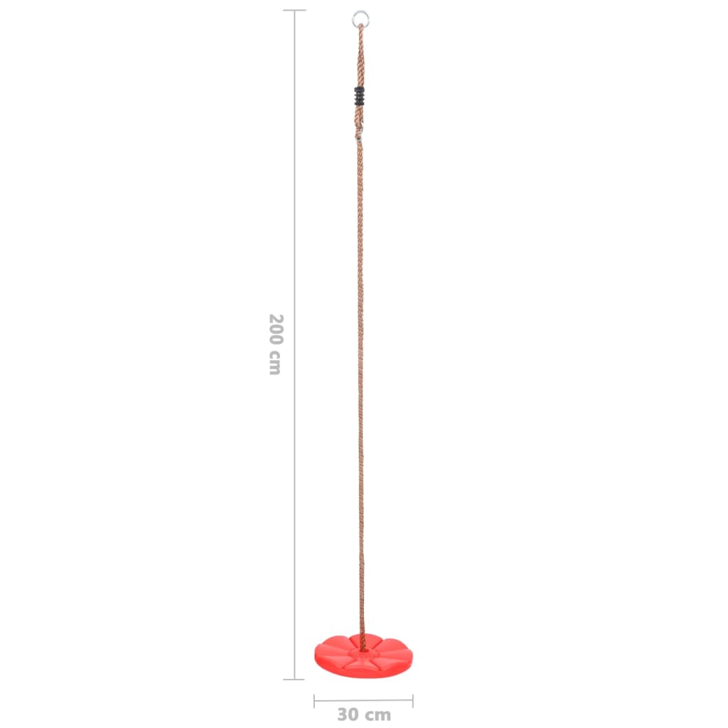 Board swing 200 cm red