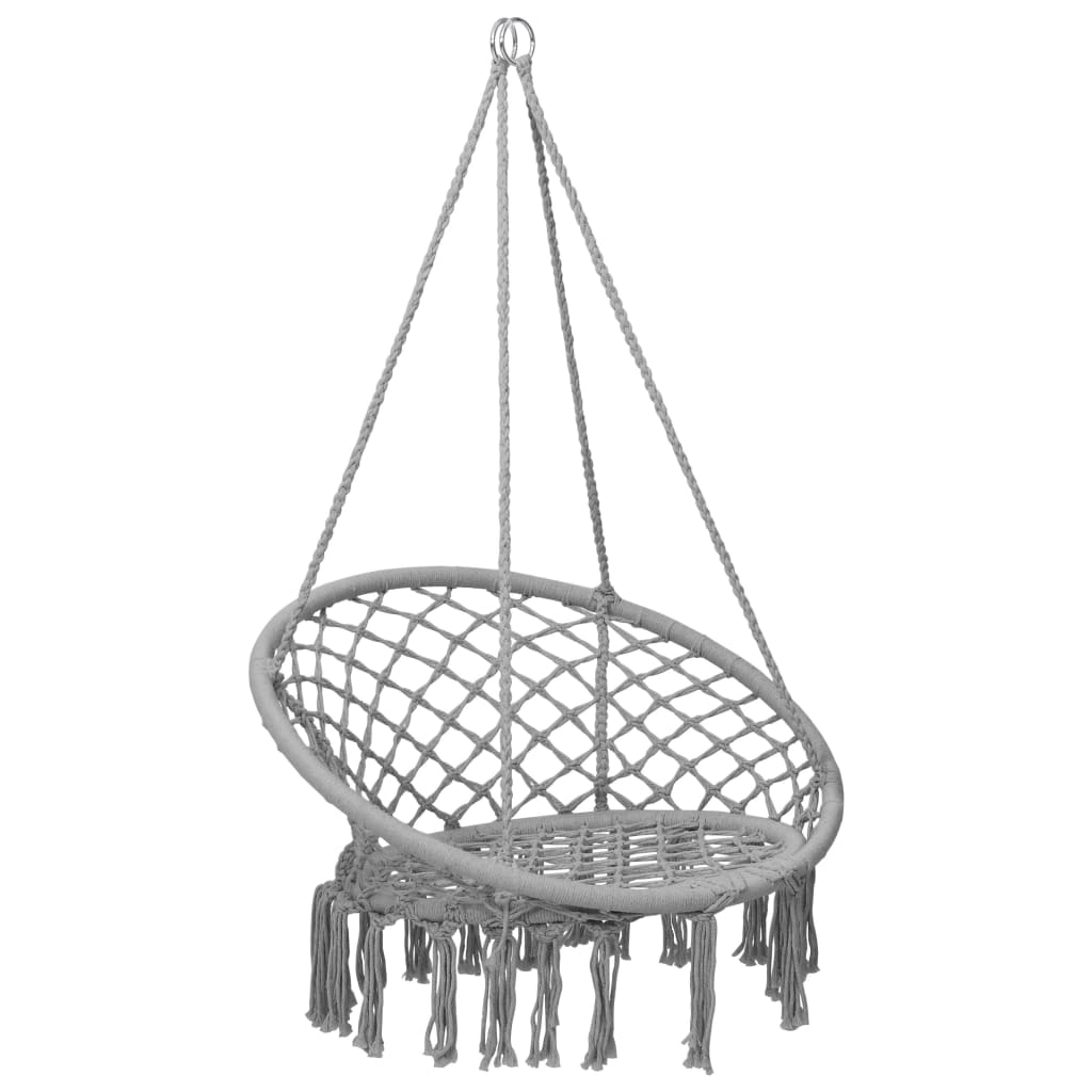 Hammock Rocking Chair 80 cm Gray