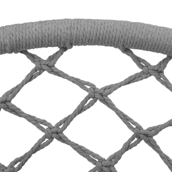 Cadeira de baloiço em rede 80 cm cinzento