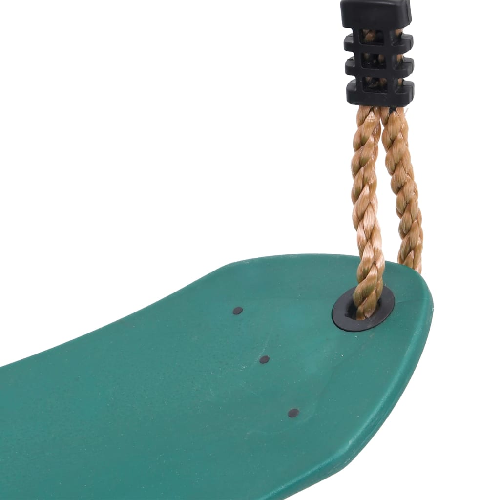 Green children's swing seat