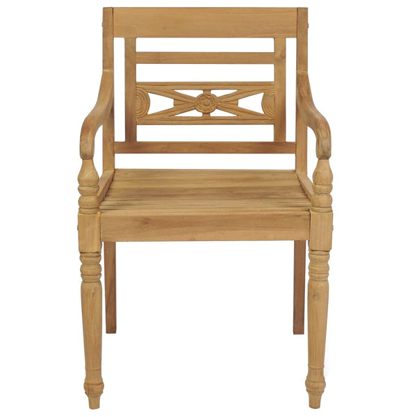 Cadeiras Batávia 8 pcs madeira de teca maciça