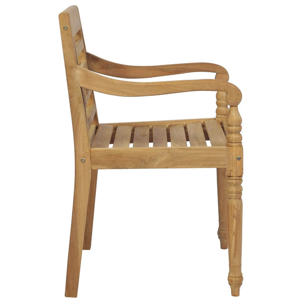 Cadeiras Batávia 8 pcs madeira de teca maciça