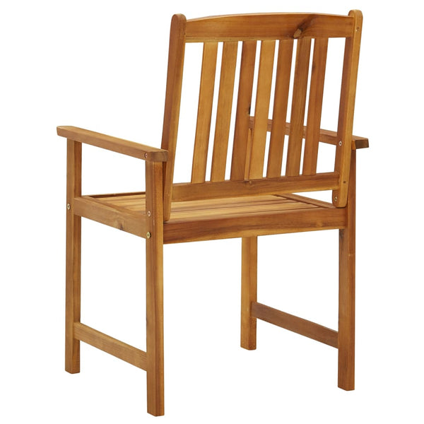 Cadeiras de jardim 8 pcs madeira de acácia maciça