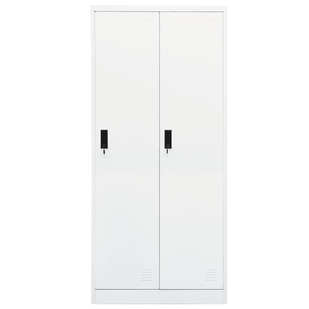 Roupeiro 80x50x180 cm aço branco