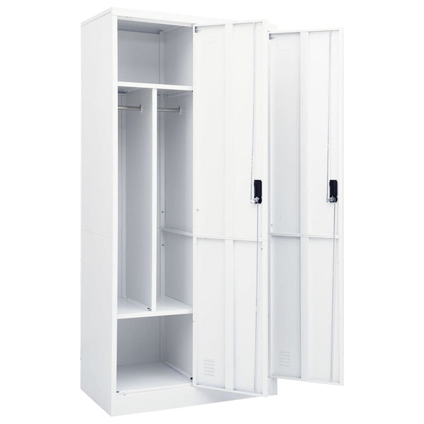 Roupeiro 80x50x180 cm aço branco