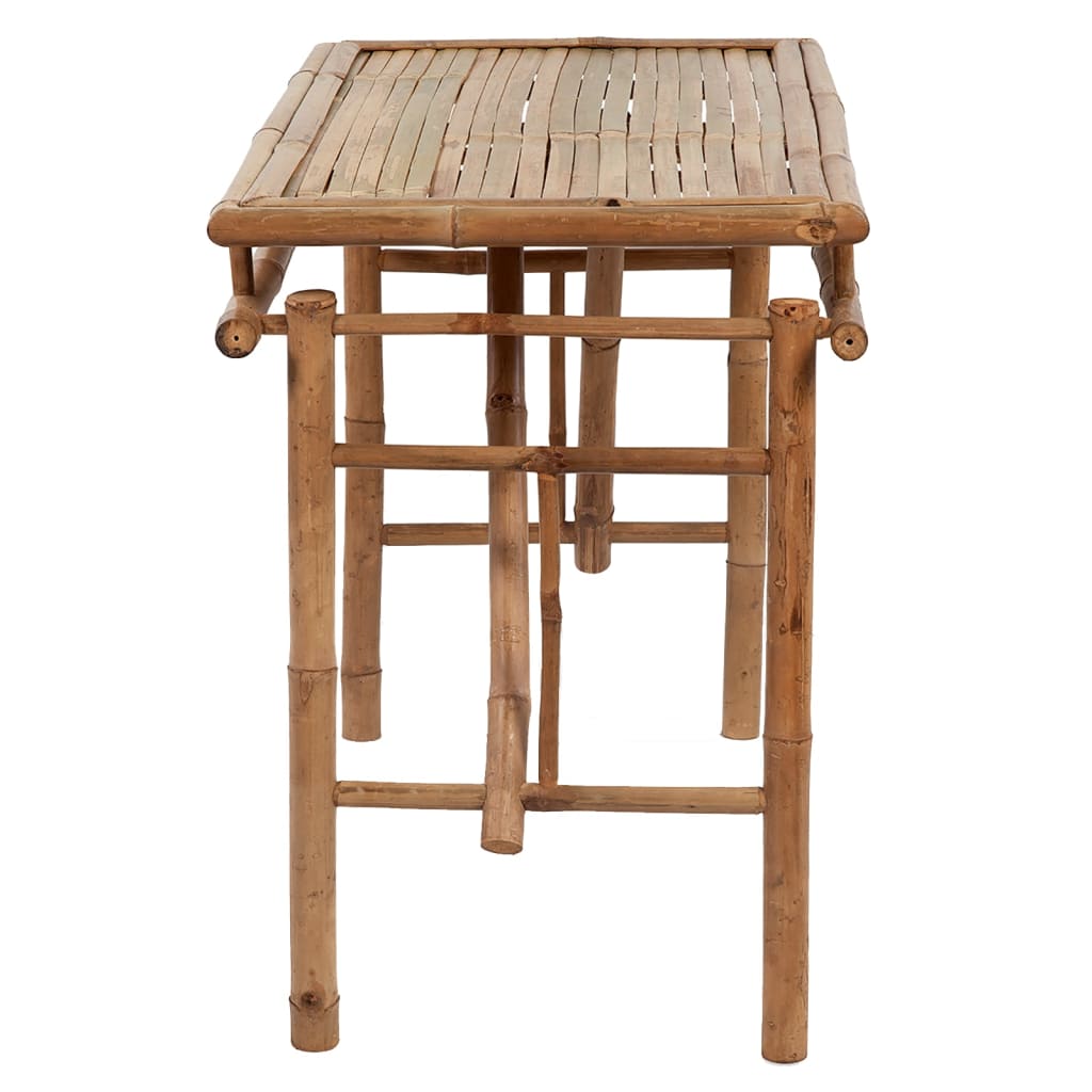 Mesa de jardim dobrável 115x50x75 cm bambu