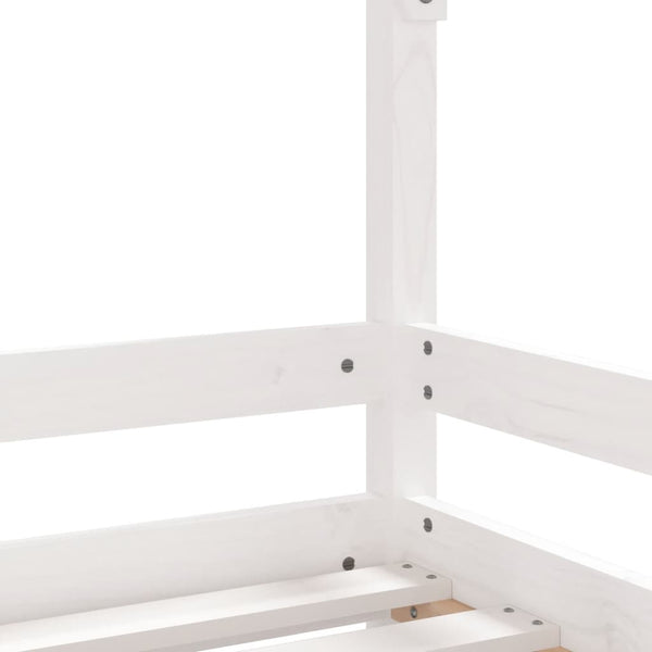 Children's bed frame 80x160 cm white solid pine