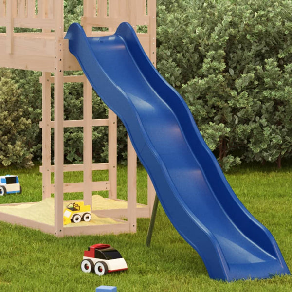 Toy slide 210x40 cm blue polypropylene